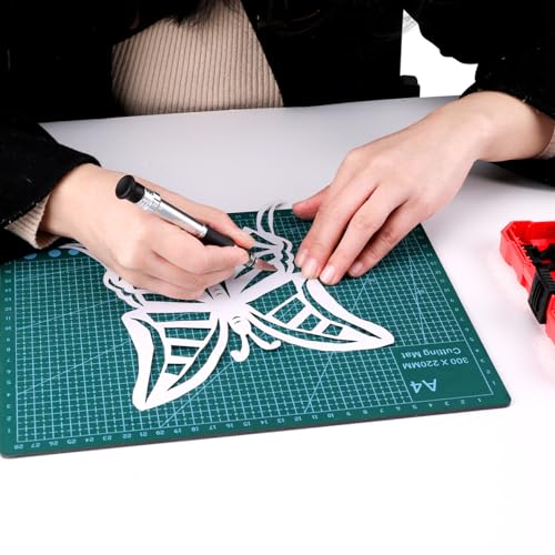 Basic Hobby Knife Set for Precision Work, 29 Pieces, Red