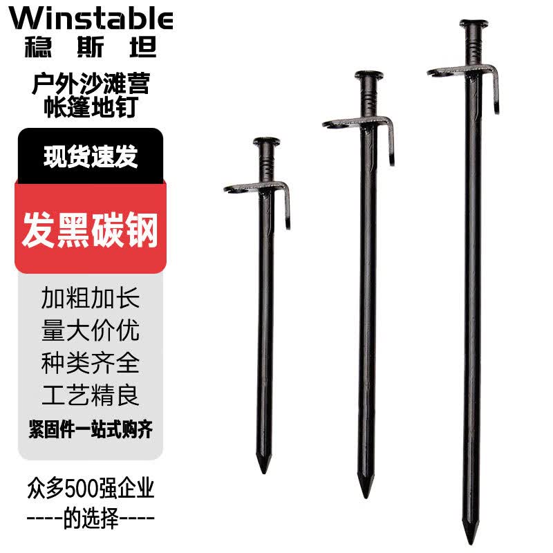 Wenstain Heavy-Duty Camping Tent Stakes (4-Pack)