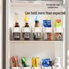 Retractable Fridge Door Organizer: Multi-Use Seasoning Divider & Anti-Tip Shelf