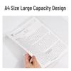 Deli A4 Transparent Snap File Folders
