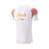 Li Ning Badminton Series Sports Casual Simple Pullover Short Sleeve Badminton Shirt Unisex tops Standard-White AAYV149-2