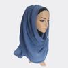Twill Creased Wrinkle Scarf Cotton and Linen Muslim Headscarf Lady Hood Turban