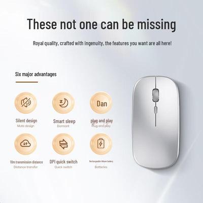 MIGU Ergonomic Silent Rechargeable Wireless Bluetooth Mouse