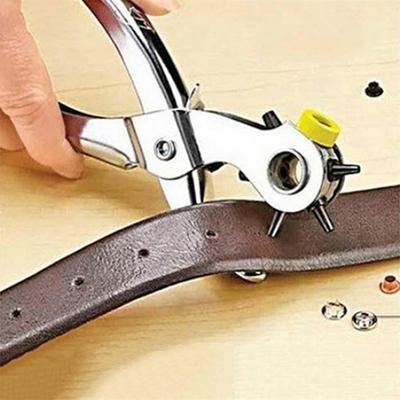 Multifunction Belt Hole Punch Strap Punching Forceps Complete Home Mending Solution