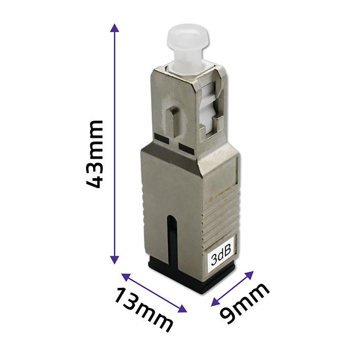 Qoltec SC/UPC (F) Fiber Optic Attenuator - SC/UPC (F) | Singlemode | 15dB