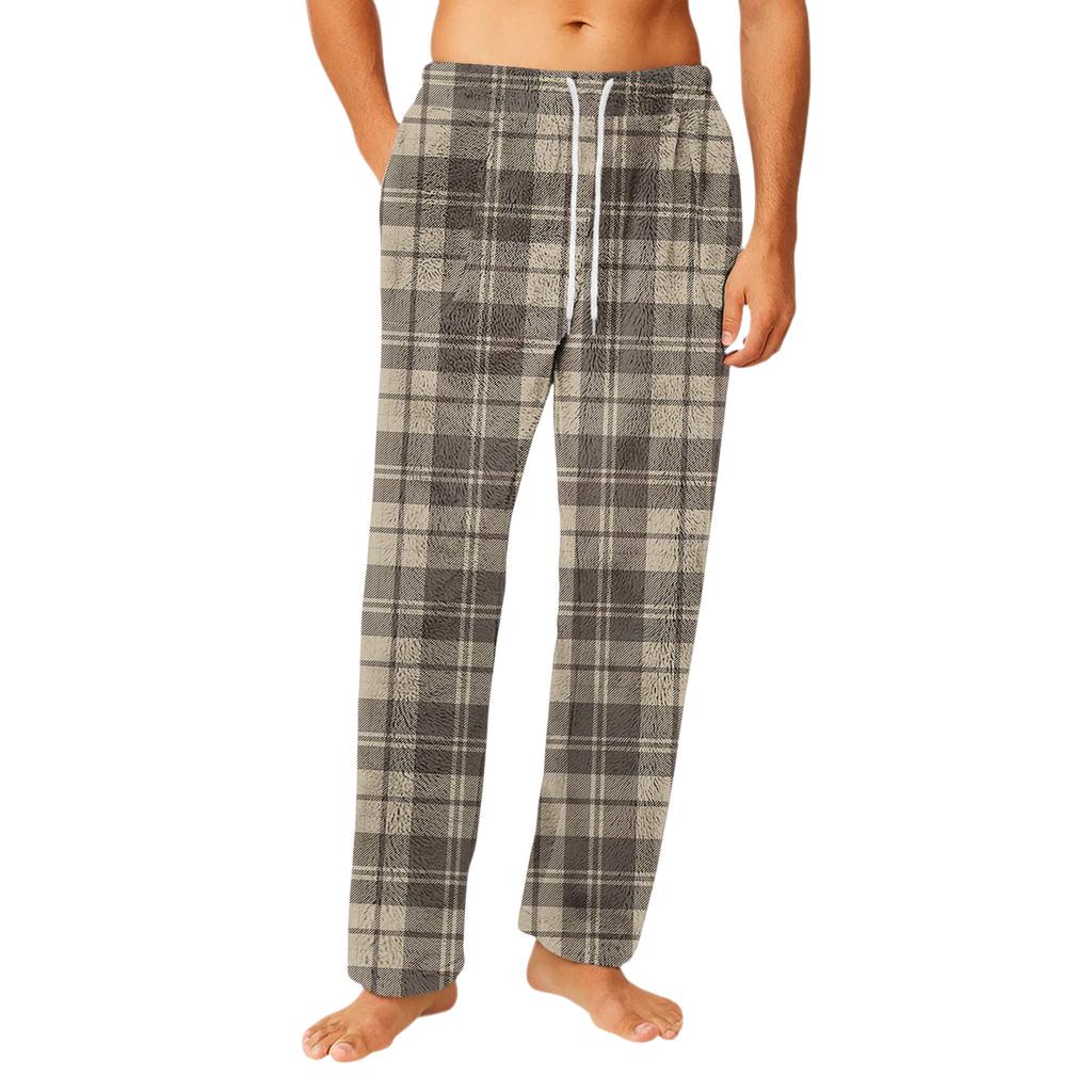 Men's Home Soft Pajama Pants Drawstring With Pockets Casual Sports Pants