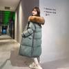 Women's Winter Korean-Style Long Down Cotton Coat - Trendy, Loose-Fit, Thick, Large Size.