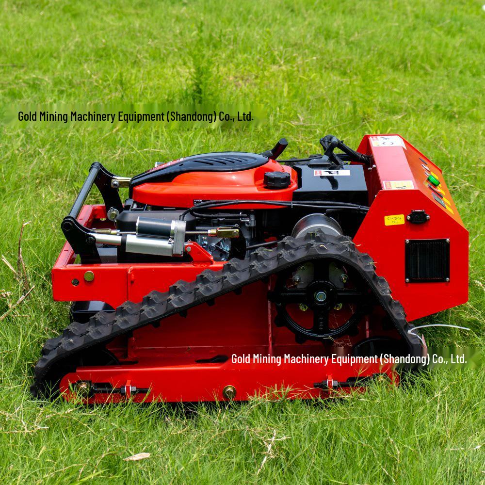 Tracked Remote Control Lawn Mower & Trimmer for Home, Farm, and Municipal Use
