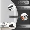 Plastic Desktop Cable Organizer Storage Desktop Cable Manager  Earphone Data Cable