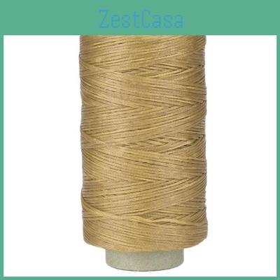 250 Meters Leather Crafts 150d Flat Sewing Thread Hand Stitching Waxed Thread Natural Color