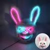 Halloween Leuchtende Horror-Tiermaske LED Leuchtende Blutige Bärenmaske Blinkende Neon Cosplay Gruselige Maskerade Party Maske Zubehör