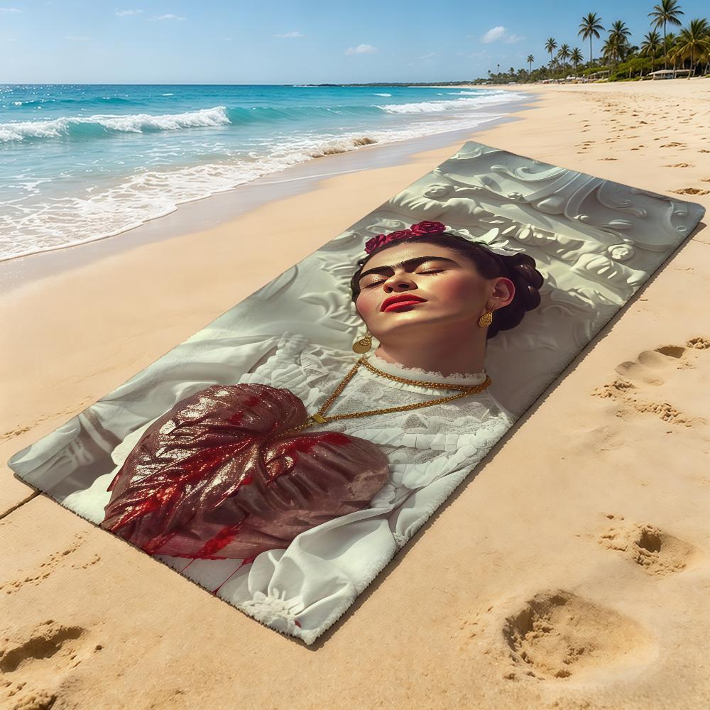 Painter F-Frida K-Kahlo-ES Art Towel For Outdoor Camping Beach Towel Super Absorbent Quick-Drying Summer Towel