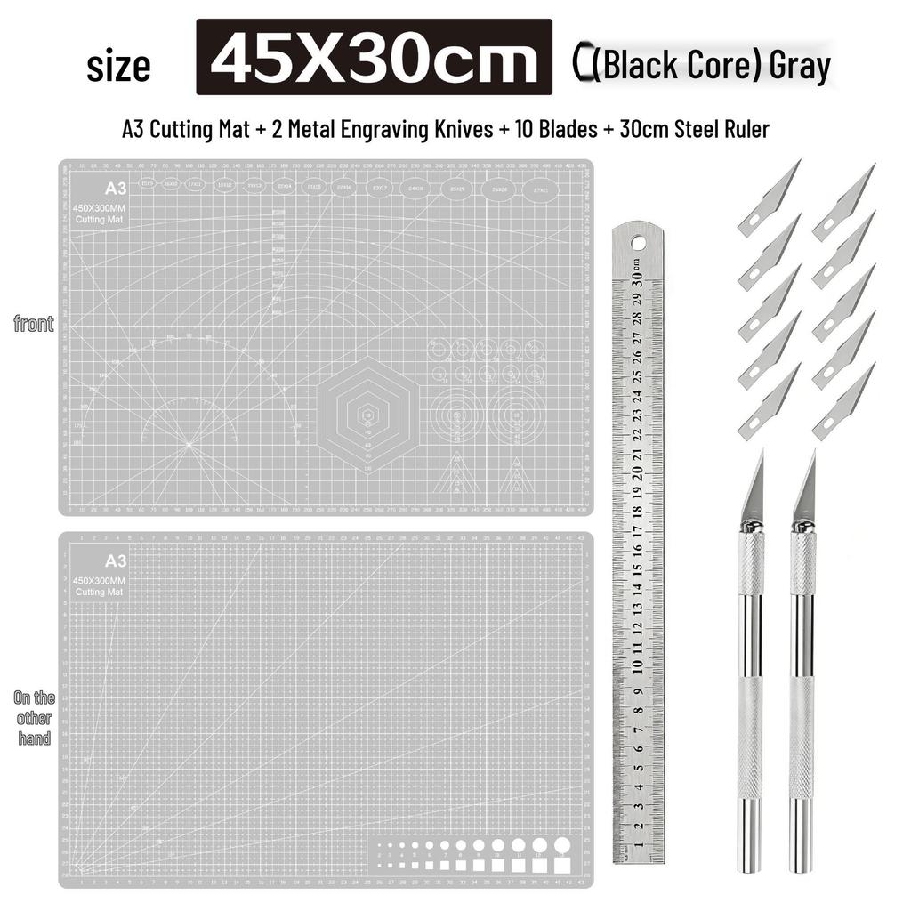 A3 3mm Extra Thick Cutting Mat: Handmade, Durable Pad for Paper Cutting & Writing