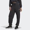Adidas Originals Trefoil Sweatpants, Women Daily Casual Soft Comfort Straight Leg Black Bottoms HU1622