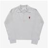 Ami Upl346 Kn0042 193 Ami De Coeur Small Heart Logo Polo Public Knit