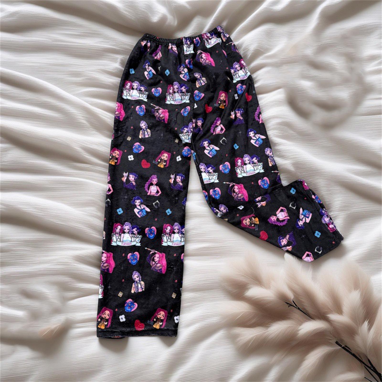 

ДЕТСКИЕ Пижамные брюки, Повседневные брюки с эластичной талией, Удобные брюки для йоги с прямыми штанинами 160 тёмно-синий