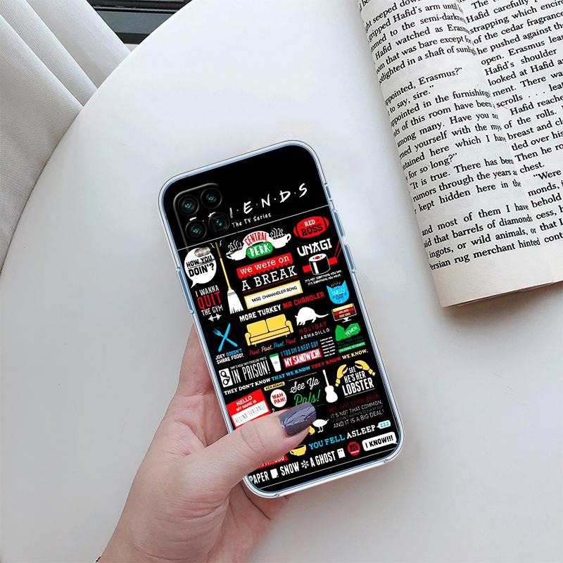 RP29 F-friends Transparent Phone Case for Motorola Moto G7 G8 G9 G84 G85 G73 G24 G15 Z2 Play Power Plus