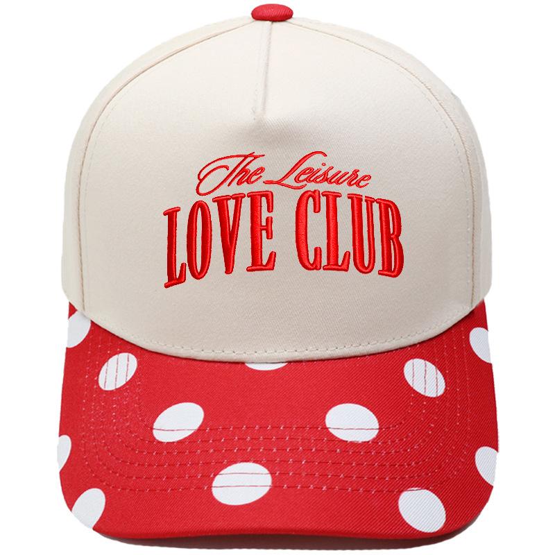 LOVE CLUB three-dimensional embroidery color matching truck driver hat male couple female casual sunshade baseball cap