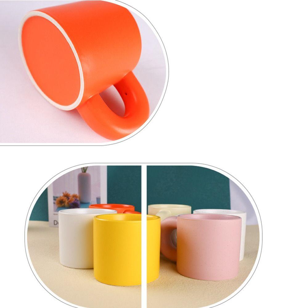Fat Round Handgrip Novelty Cups Ceramic Cute Fat Handle Cup Personalized Milk Container  Home