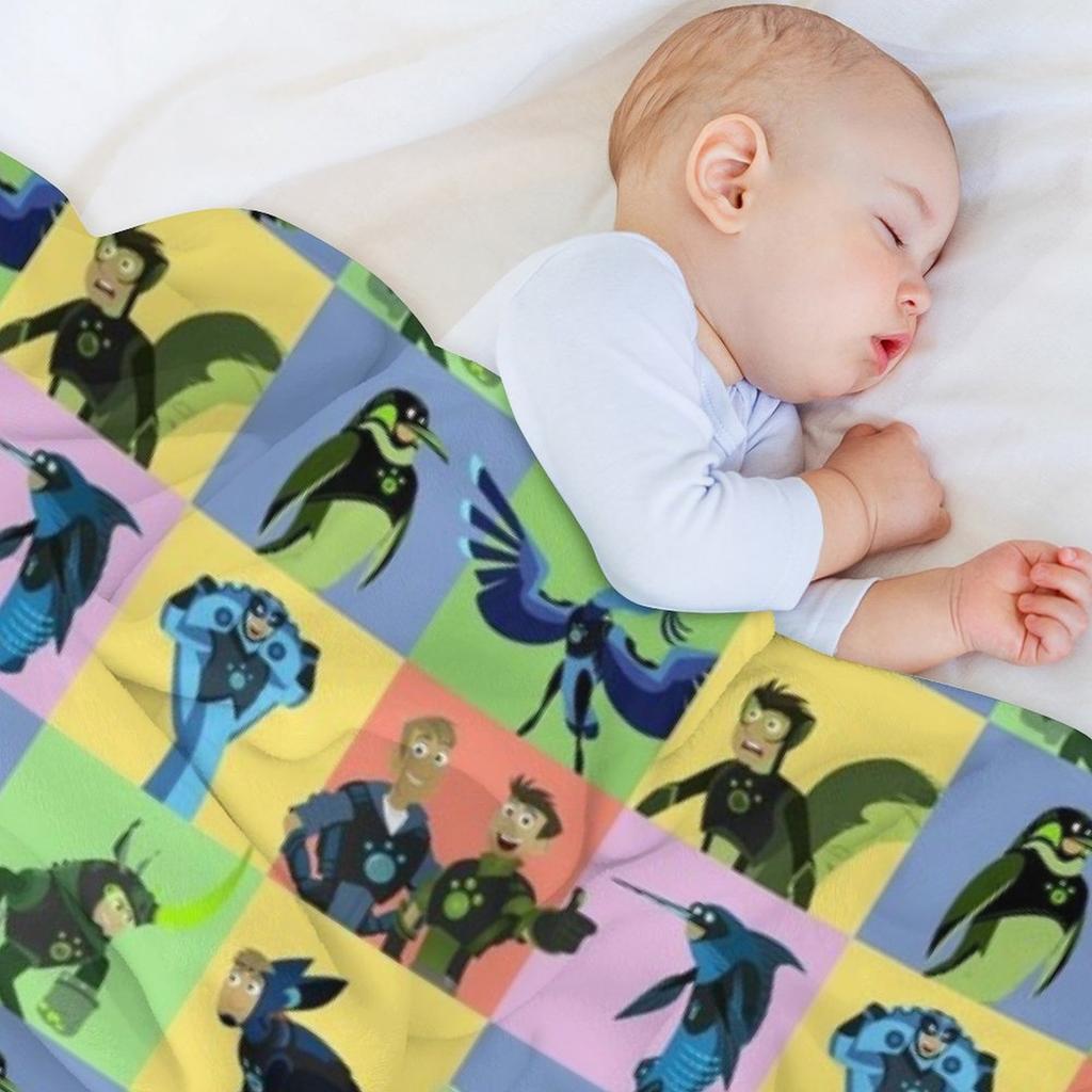 Wild Kratts Creature Powers! Throw Blanket Thermals For Travel warm for winter Cute Plaid For Decorative Sofa Blankets