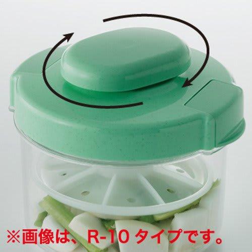 Risu Instant Pickle Container, Round, Green, 840ml, Hi-Pet, Recipe Included, Made In Japan, R-10