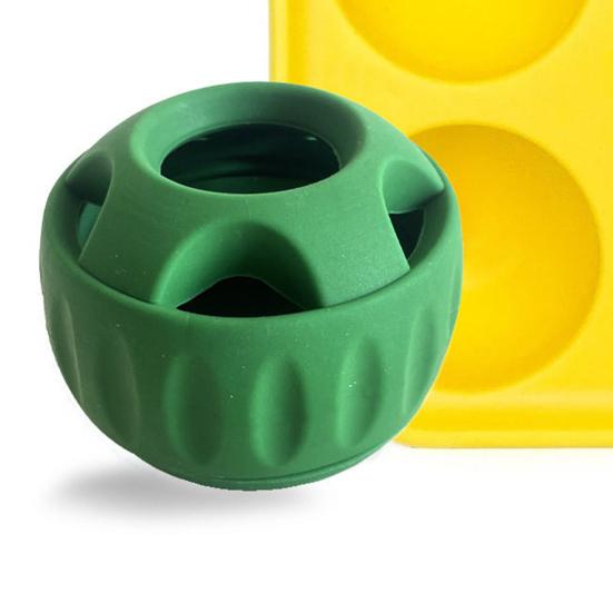 Dog Slow Feeder Ball Interactive Silicone Dog Chew Toy Treat Dispenser Ball DIY Dog Food Ball Mold for Dogs Teething Mental Stimulation