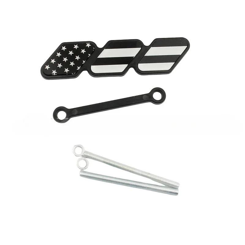 3 Colors Grille Badge Tri Colors Emblem For Toyota Tacoma Tundra 4Runner Highlande Rav4 CHR Strip Air Inlet Auto Car Accessories