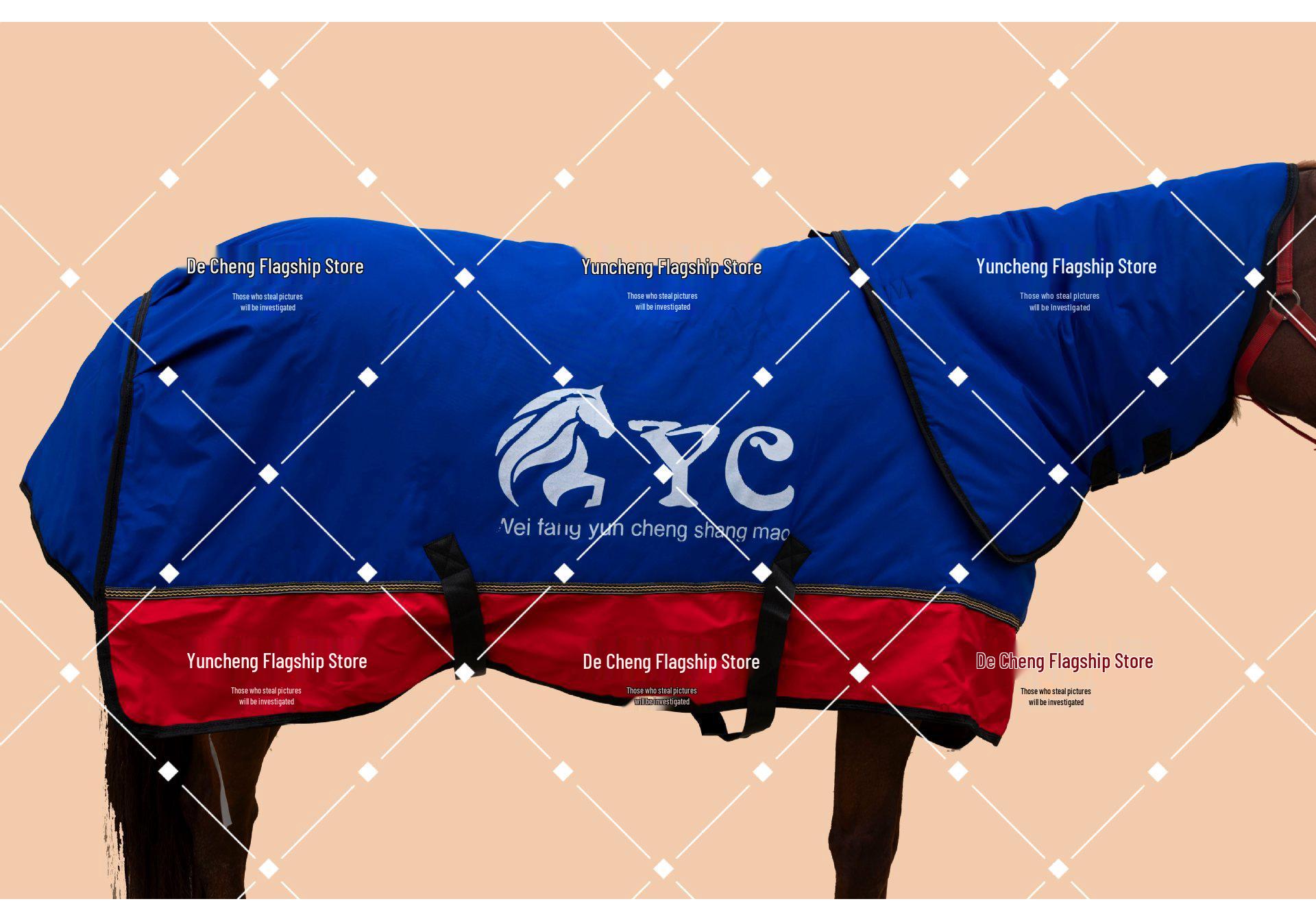 Yuncheng Equestrian Waterproof 450g Cotton-Padded Winter Horse Rug - Windproof and Cold Protection