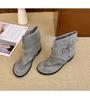 First Encounter Season French Retro Toe Cool Boots Women'S Summer Beautiful Western Trousers Short Boots With Skirt Luo