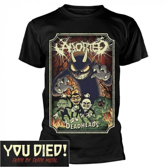 Aborted Deadheads Shirt S M L XL XXL Tshirt Death Metal Official Band T-Shirt L