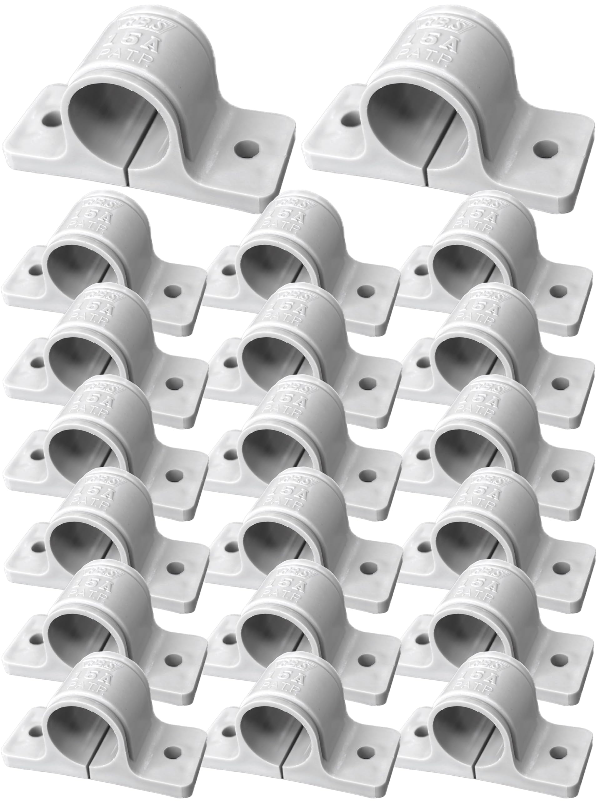 

Koei Kasei Резиновые седловые крепежные скобы для ПВХ труб Легкие 20 хомутов, 45,8 мм (PF36), Серый, Штуки, KFBS01-3902