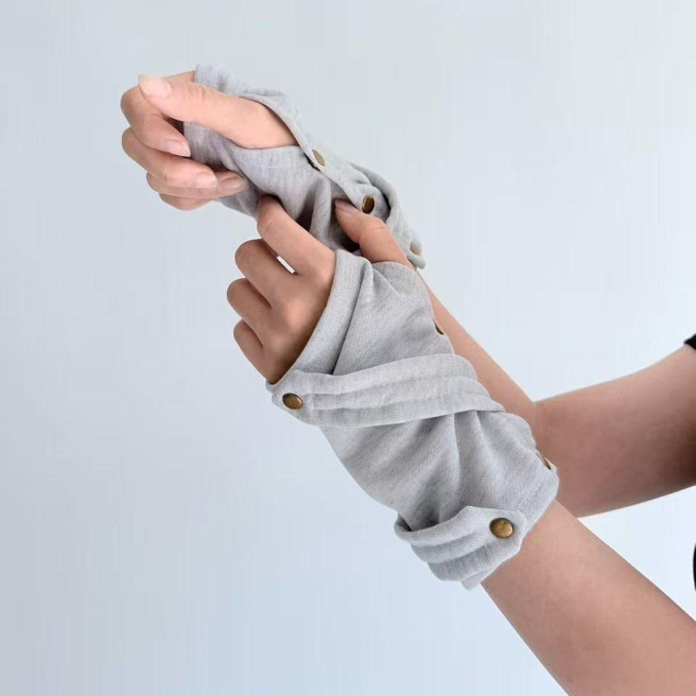 Decorative Design Fingerless Gloves Warm Street Dance Gloves Steampunk Gloves Dance Performance