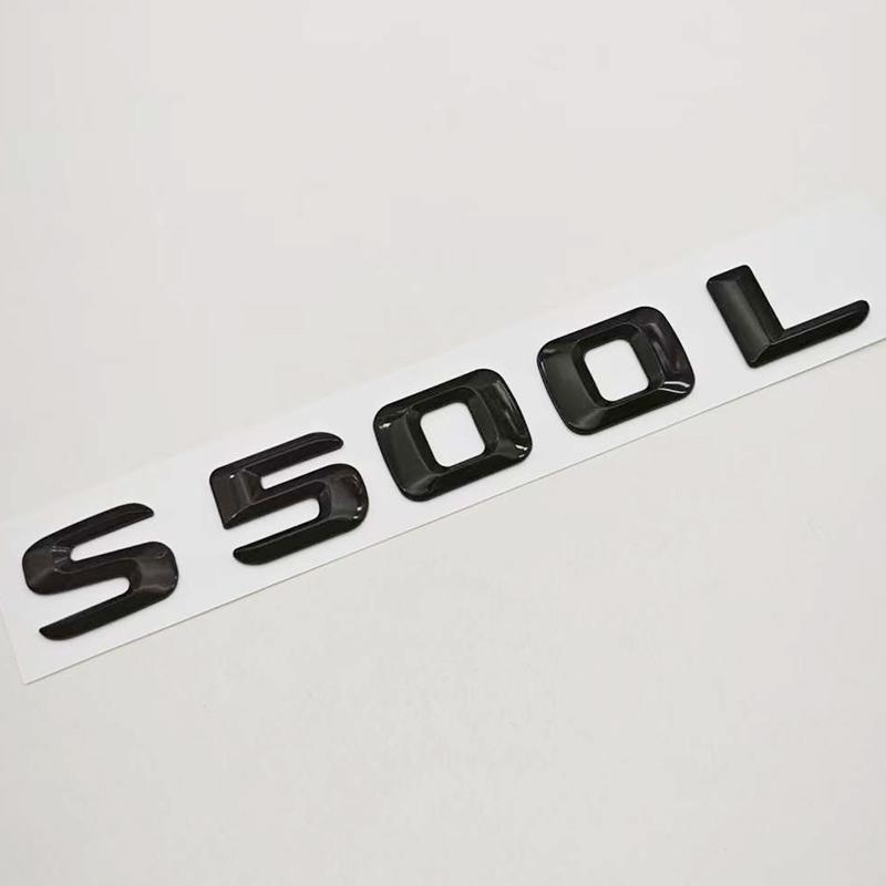 

3D ABS Car Letters Logo S500L S600L Badge Sticker Emblem Decals For Mercedes Benz S Class S500L S600L V221 V222 Tail Accessories