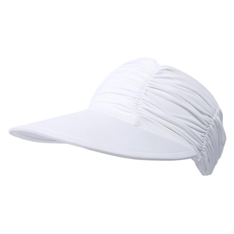 Women's Outdoor Sports Visor Hat, High Ponytail Sun Hat for Beach, UV Protection Breathable Quick-Dry Running Fishing Cap