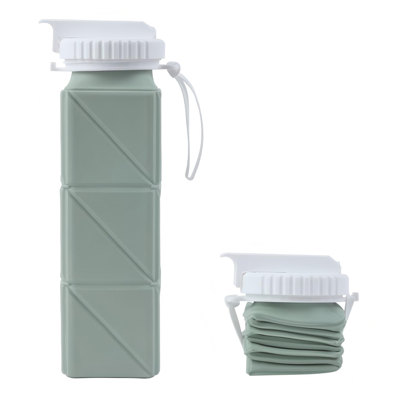 

Doyime Collapsible Water Lightweight Large Perfect for Outdoor the and Made of Easy to and Cold and Heat Bottle, 620ml, (122g), Capacity, Foldable,