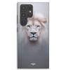 Phone Case - MANIACASE - Samsung Galaxy S24 Ultra - Silicone TPU - White Lion - Black