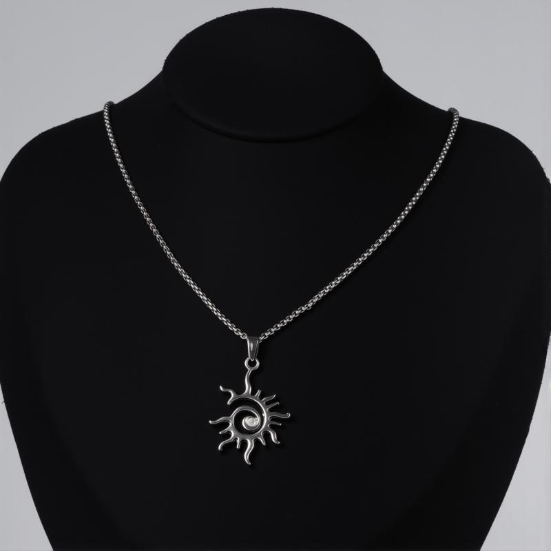 New Pendant Necklaces Unisex Cross Double Star Geometric Minimalist Necklaces Punk Gothic Style Personalized Party Jewelry Gifts