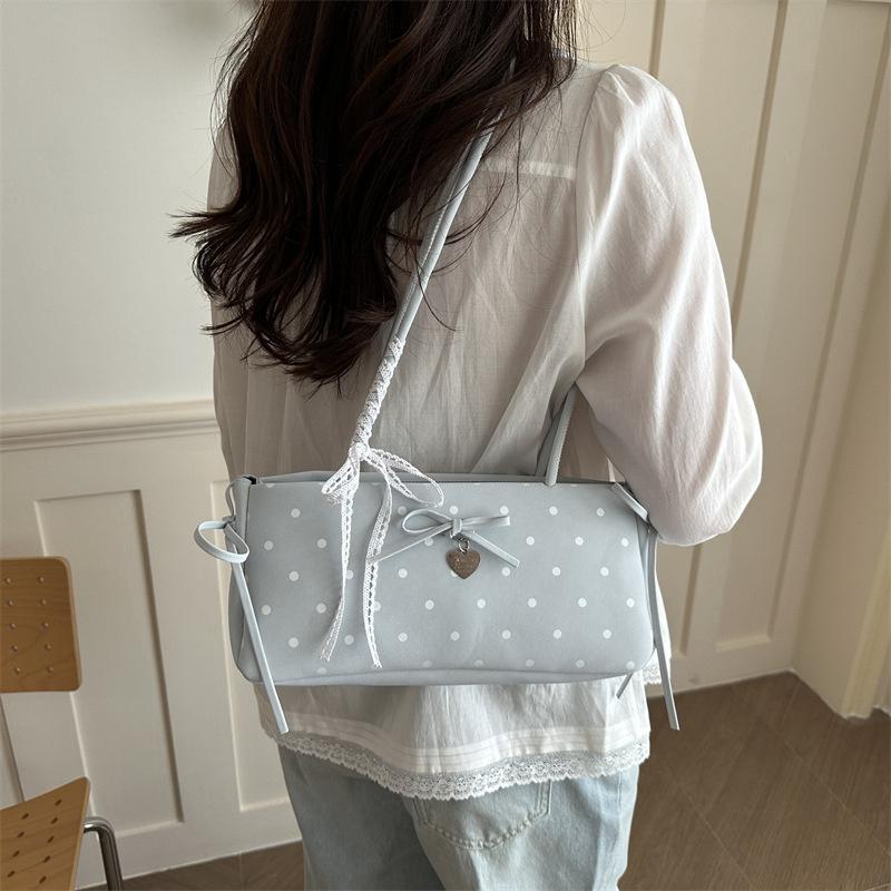 City Chic French Shoulder Bag Women's Fashion Butterfly Knot Underarm Bag Versatile Minimalist Style Handbag