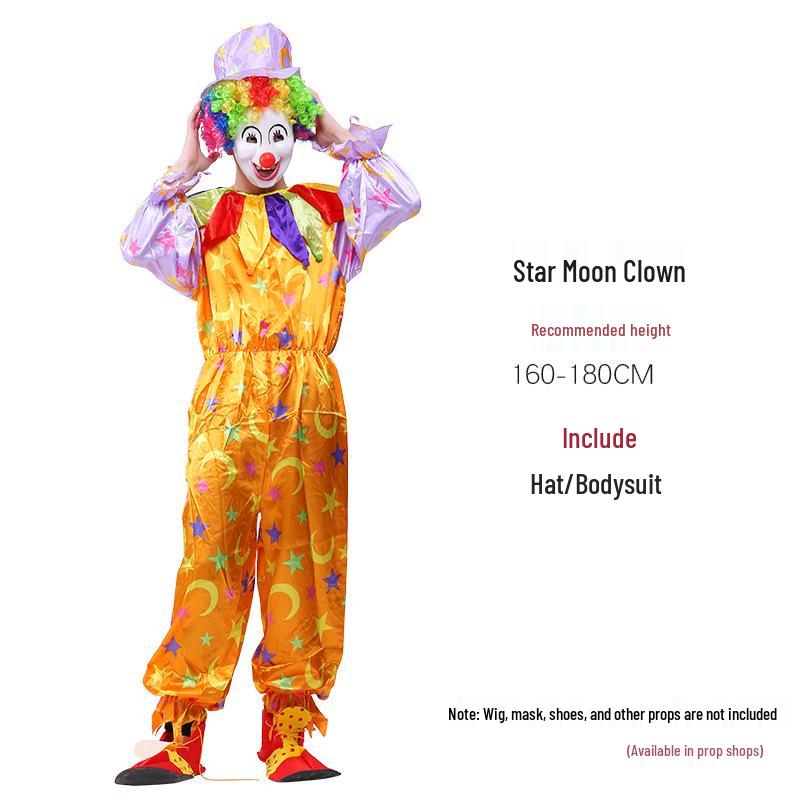 Halloween Adult Clown Costumes for Men & Women - Circus & Festival Performance Outfits