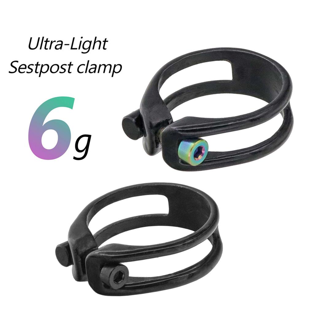 Bicycles Seatpost Seats Post Clamp Tube Clip Seats Tube Lock Carbon Fibers Bikes Seatpost Clamp Mountain Bicycles Part