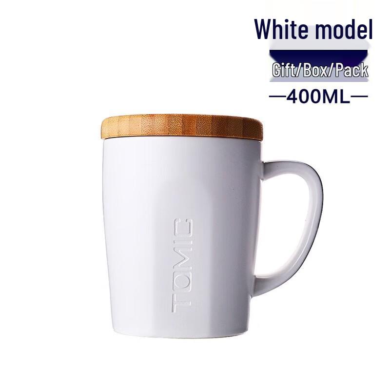 Teimeike Heat-Resistant Glass Coffee Mug with Lid