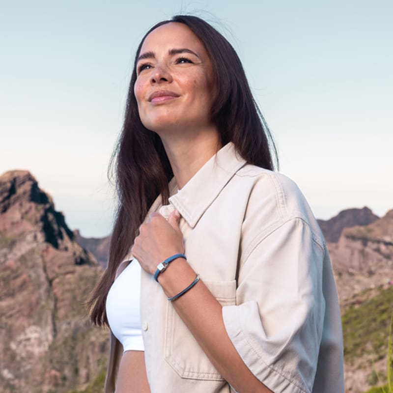 PIG & HEN (Women's) Billy Bracelet - Indigo Purple X Silver