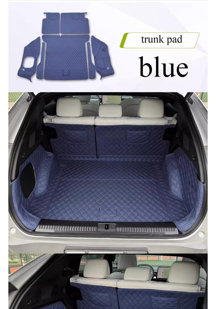 Fit For Xpeng G6 2023 2024 Leather Trunk Mat Fully Enclosed Special Tailgate Mat Tailgate Protective Mat Xiaopeng G6 parts 7HD