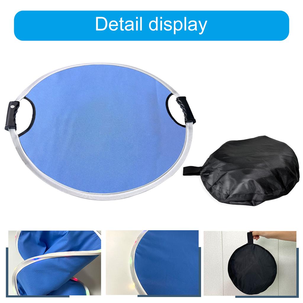 Light weight Compacts Snow Sled Disc With Storage Bag Cold Resistant Coating for Adults Children Winter Activity