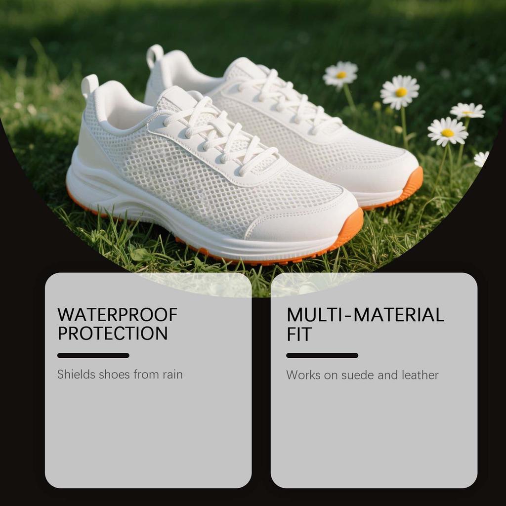100ml Shoe Waterproof Spray Stain Repellent Protection Shoe Hydrophobic Coating Outdoor Protective Cover Shoe Protector Spray