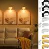 3Pcs Battery Operated Picture Light, Magnetic Led Painting Light with Remote Dimmable Adjustable color temperature