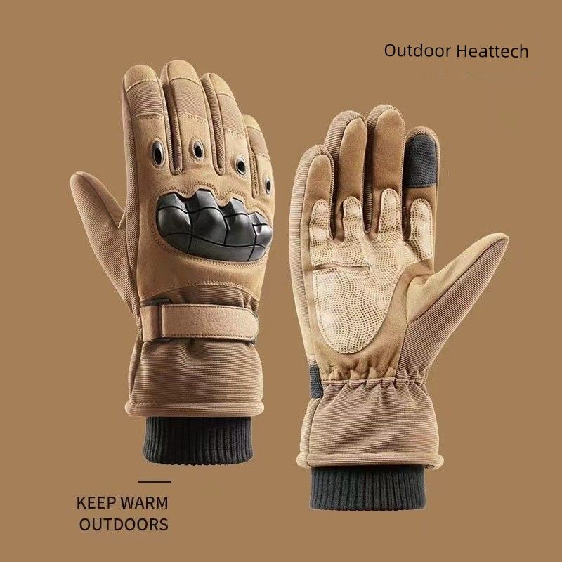 Tactical Gloves Full Finger All Year Round Outdoor Hiking Sports Fitness Touch Screen Non Slip Abrasion Resistant Fighting Cycling Training Gloves