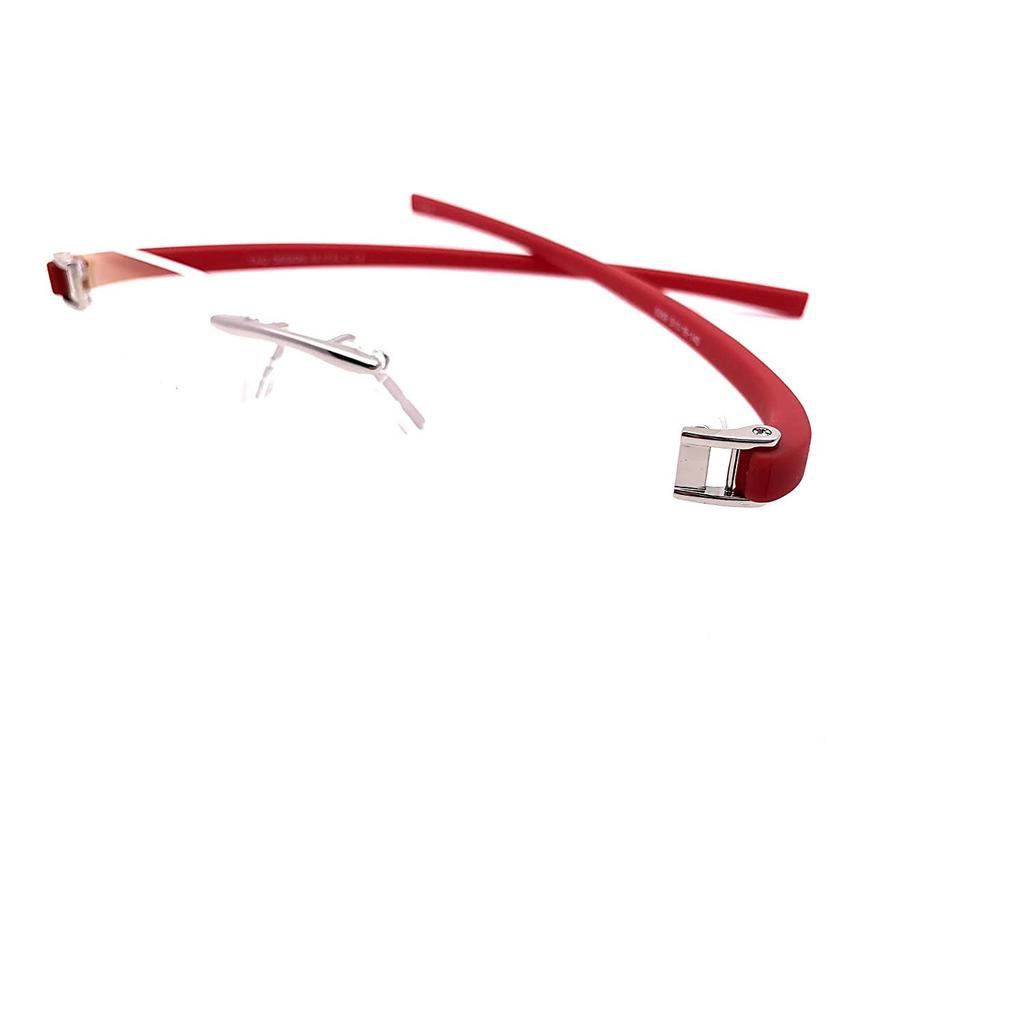 RSINC Combo of Sliver Red -Sliver Blue Rimless frame/eyeglass/Spectacle, 51-18-140 I2-37P3-AIKE