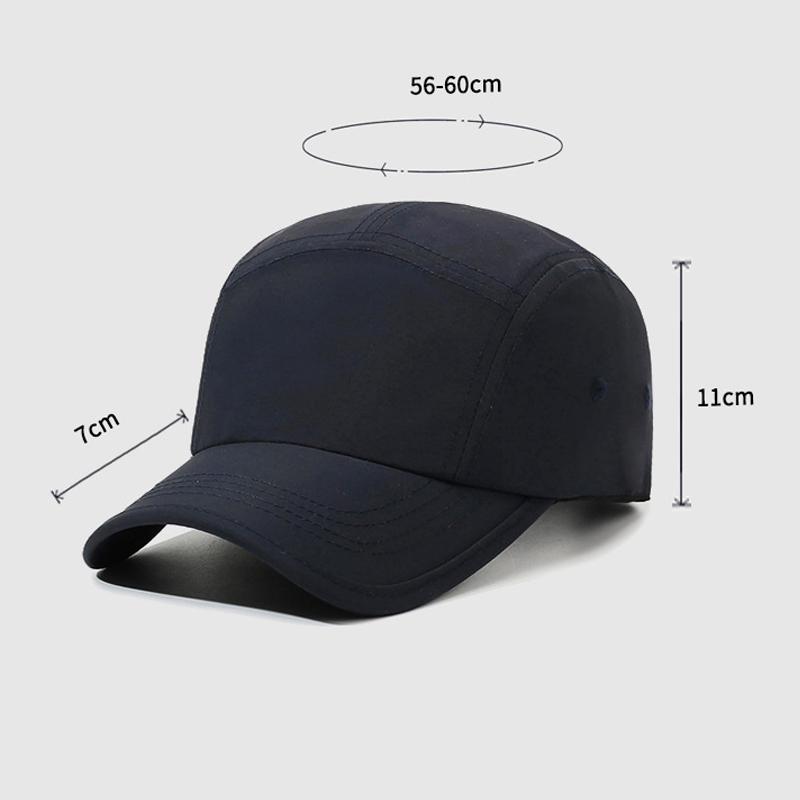 Summer Men's Quick-Drying Breathable Solid Color Baseball Cap Outdoor Sunscreen Cap