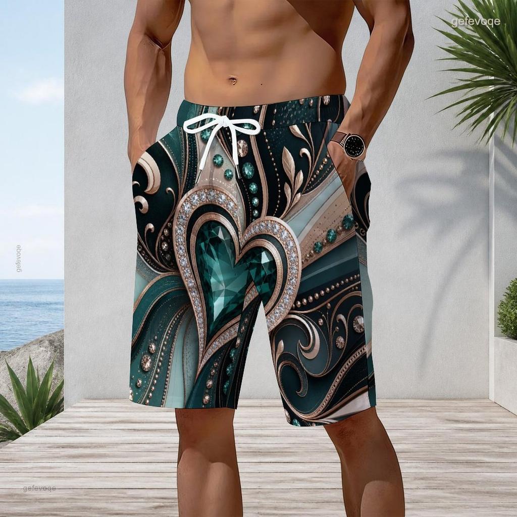 Mens Black Gold Glitter Drip Print Quick Dry Beach Shorts Plus Size Drawstring Loose Swim Trunks For Summer Surfing Swimming Vacation